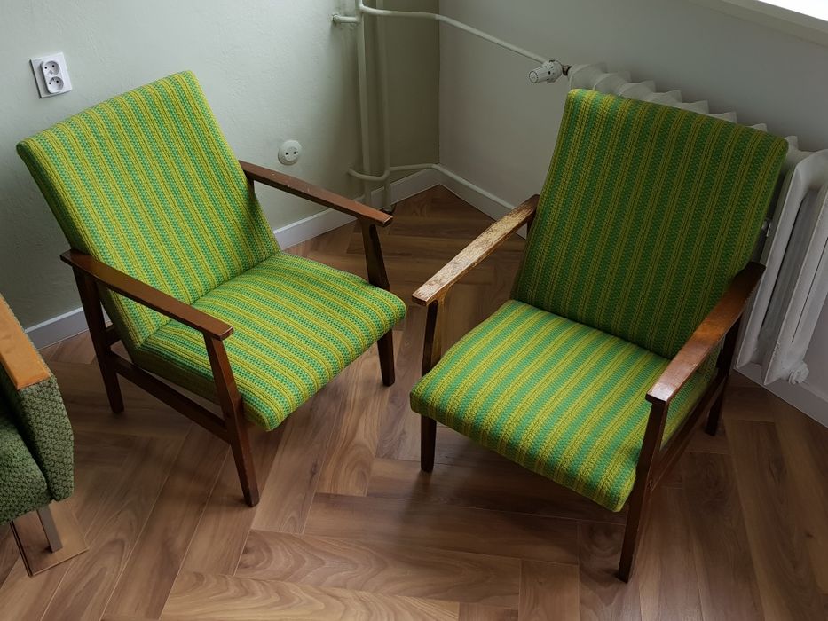 2x fotel tapicerowany BW-14 PRL