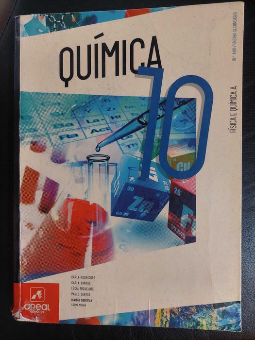 Livros de Química e Física A do 10° ano-editora Areal