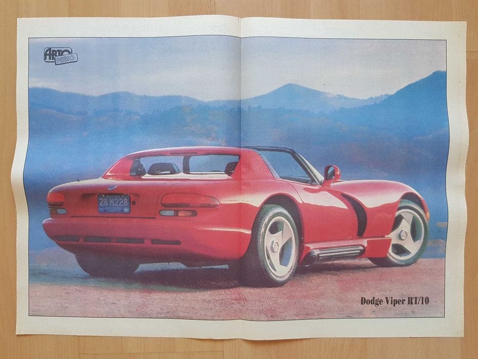 Плакат постер Авто ревю Dodge Viper