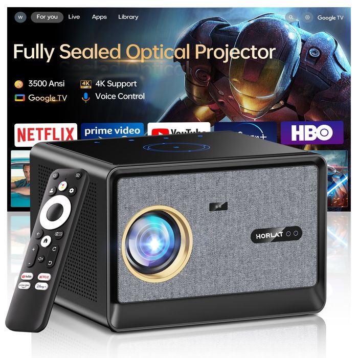 Проектор Horlat X09 Max 1080p Full HD / Google TV / Автофокус / Wi-Fi  6