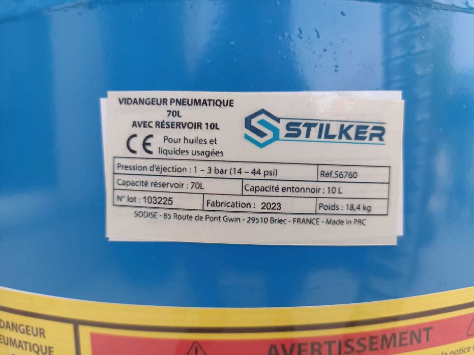 Recolhedor de óleo 70L STILKER