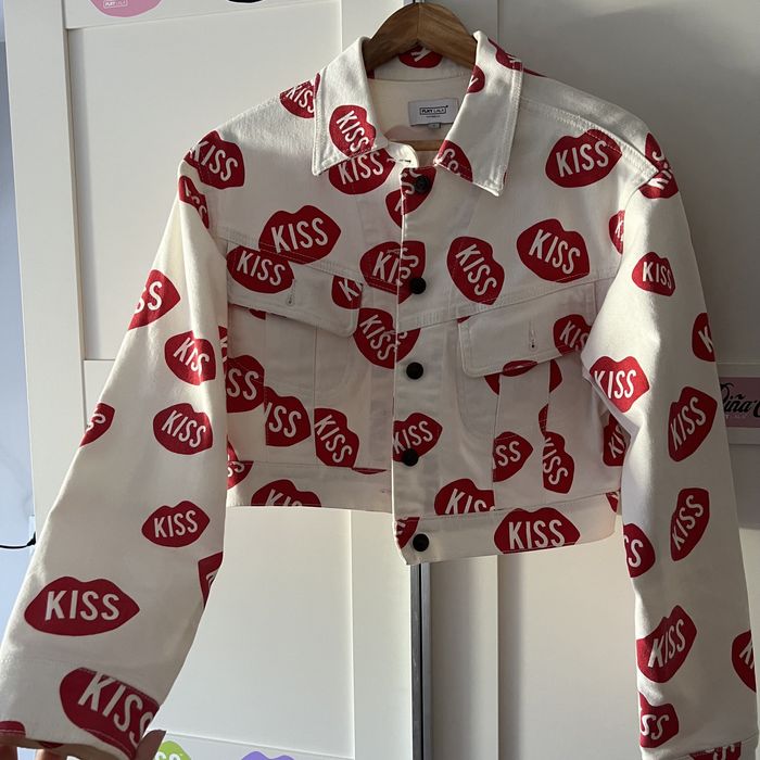 Kurtka Plny Lala® KISS Cropped Cream Denim