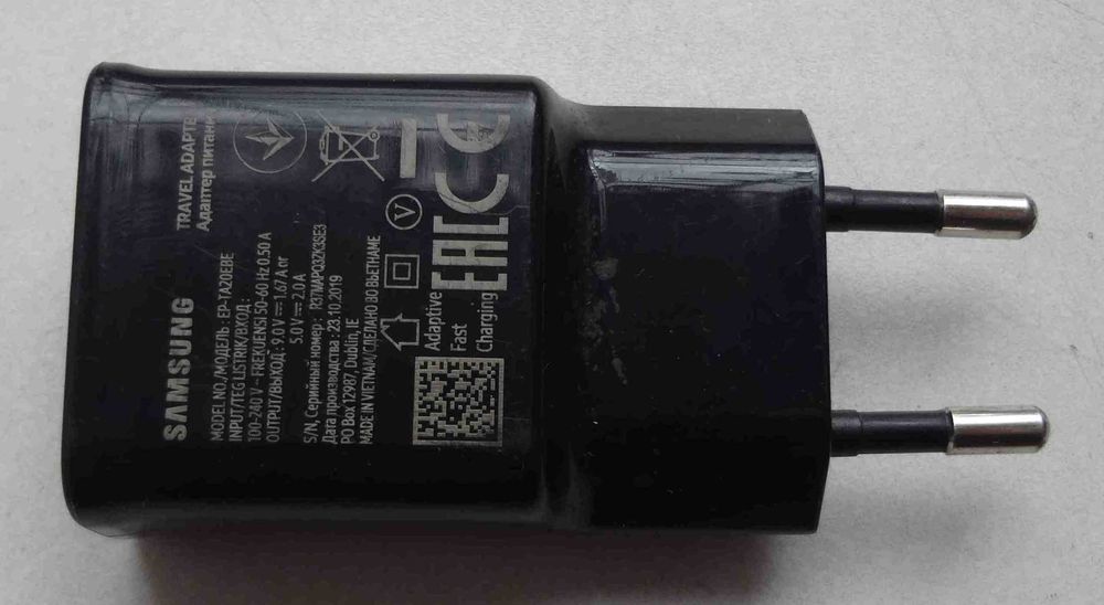 Блок питания Samsung EP-TA20EBE преобразователь напряжения, быстрая