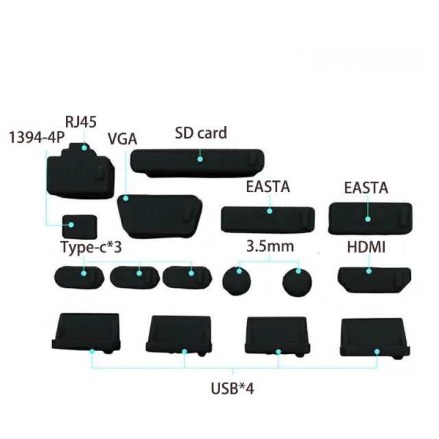 Заглушки/затычки от пыли для портов/разъемов ноутбука USB-C антипыль ...