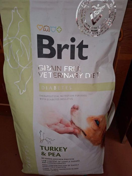 Cухий корм для собак Brit GF Veterinary Diet Diabetes 12 кг - індичка та горох