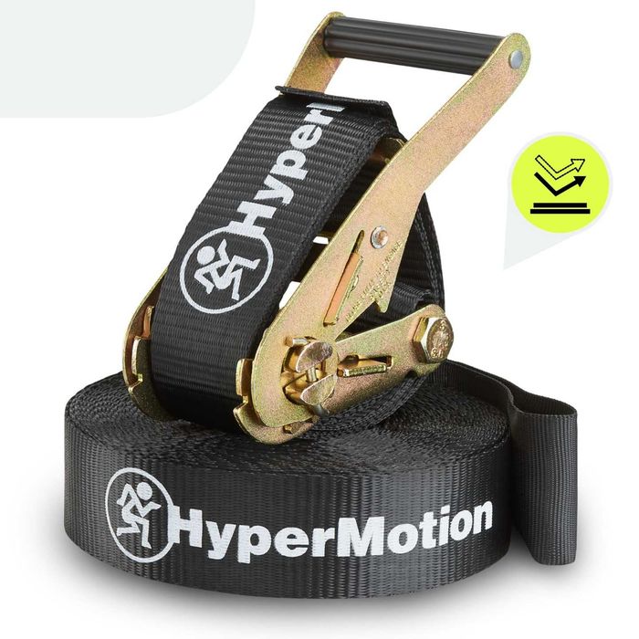 taśma slackline, grzechotka linowa – napinacz do toru przeszkód