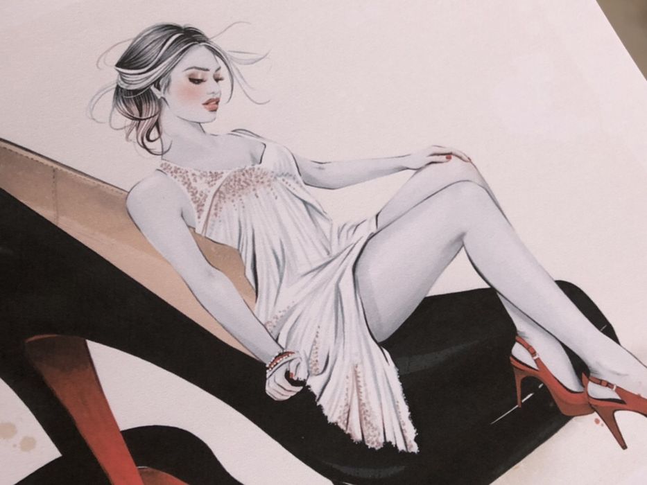 Ilustração Bonecas Moda / Fashion (PORTES GRÁTIS)