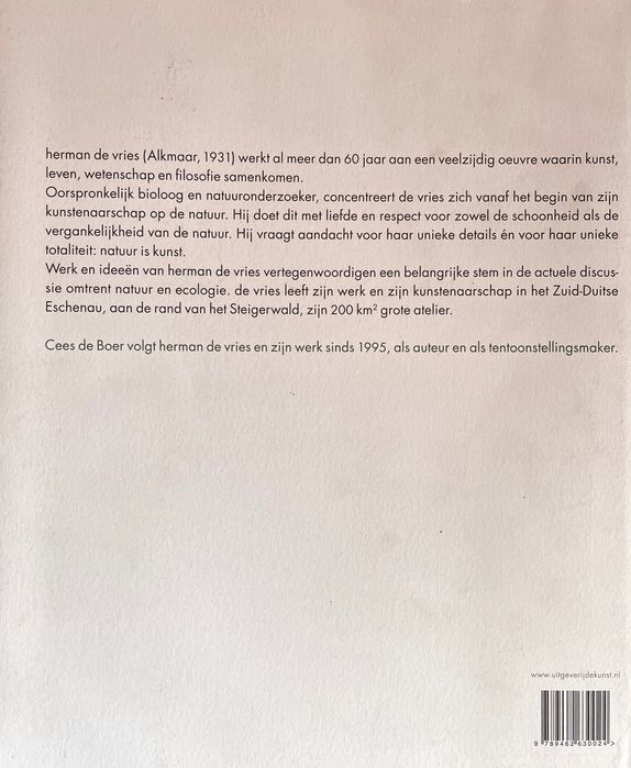 Herman de Vries – Overal stroomt mijn oog