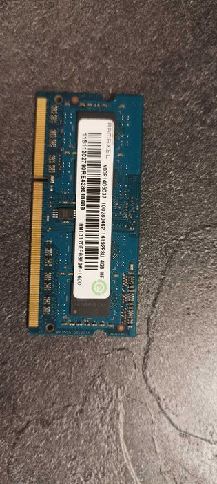 pamięć ram SO-DIMM DDR3 4gb 1600MHz, 1,5v