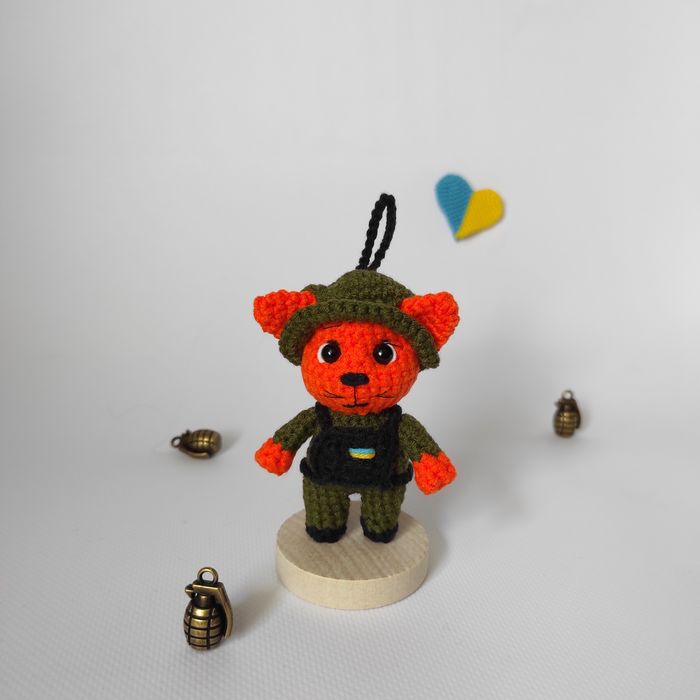 Військовий котик ЗСУ, брелок, оберіг, сувенір