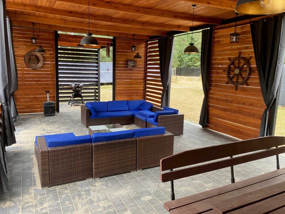 Domki „Bajka” nad jeziorem przy plaży w Zaździerzu