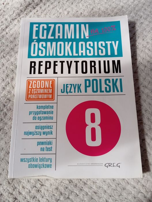 Egzamin ósmoklasisty repetytorium język polski Greg