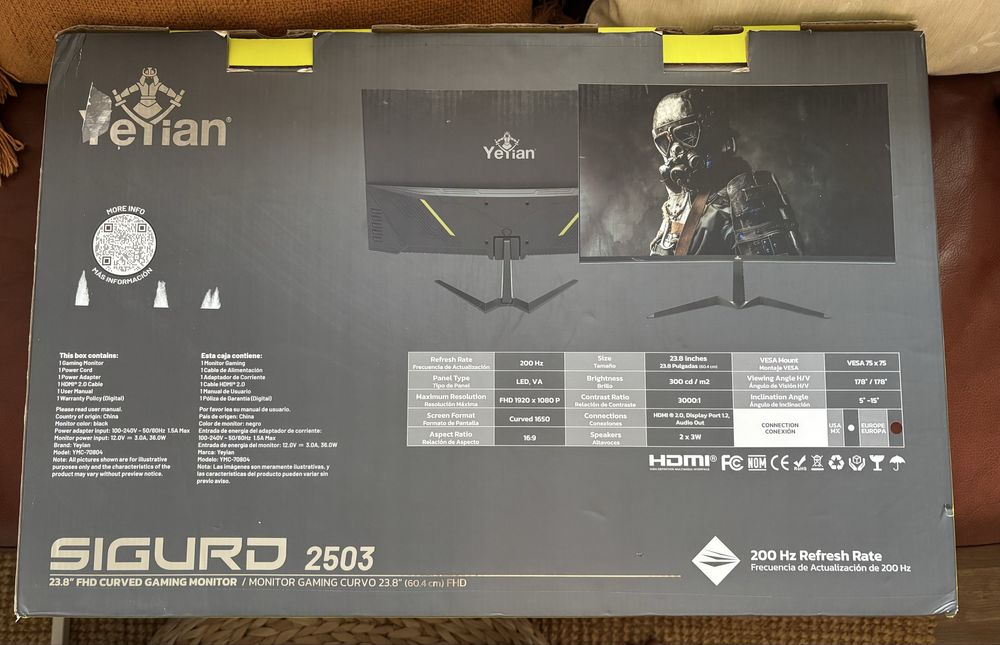 Monitor Yeyian SIGURD 2503