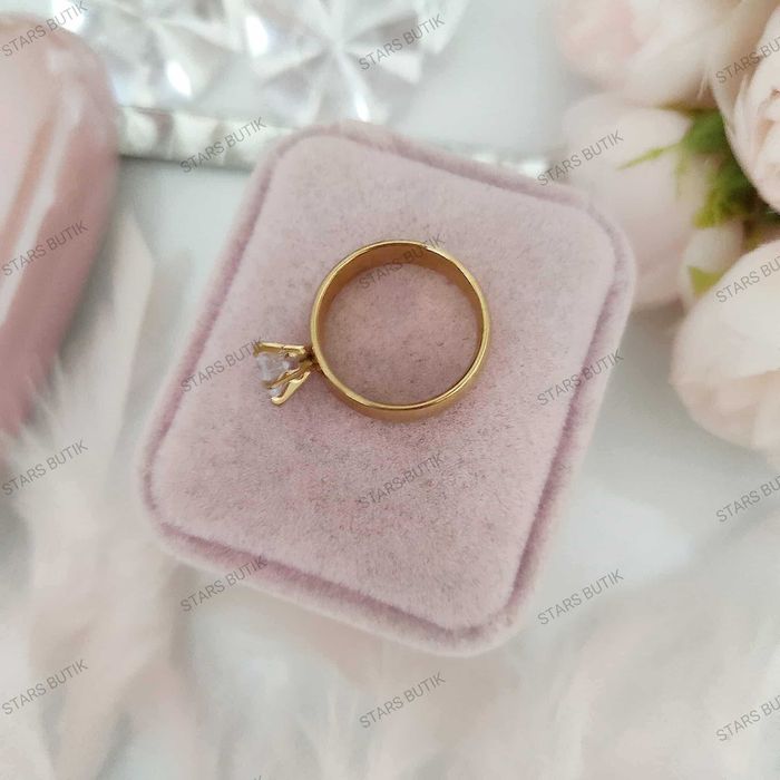 Pierścionek w stylu zaręczynowym cyrkonia r. 8 stal 316L cudo