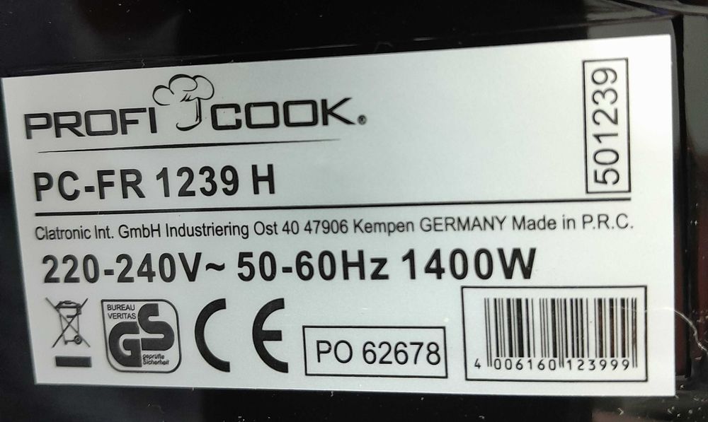 Fritadeira sem óleo Proficook