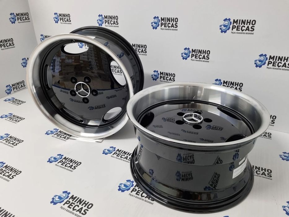 Jantes Mercedes Monoblock AMG em 18 Preto Aba Cromada
