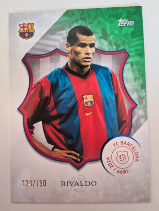 Carta Rivaldo Barcelona ,numerada ,Legacy ,125 anos Barça ,raridade