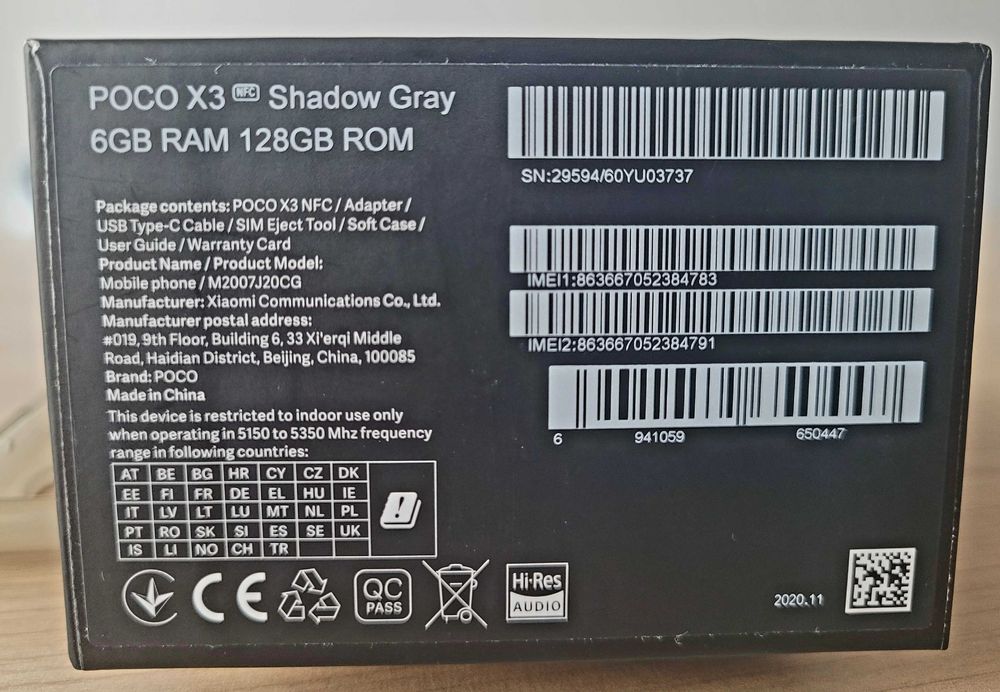 Telefon POCO X3 6/128 NFC