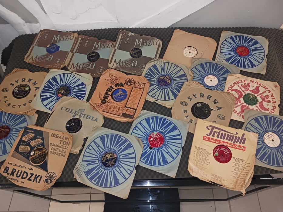 Winyle RETRO - Kolekcja bardzo starych płyt szenilowych