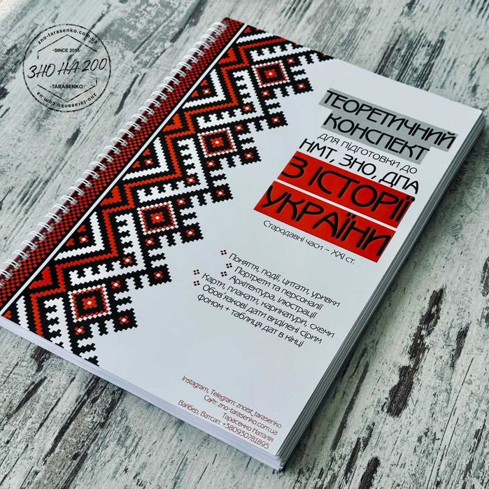 Конспект теоретичний (теорія) НМТ ЗНО історія України 2026