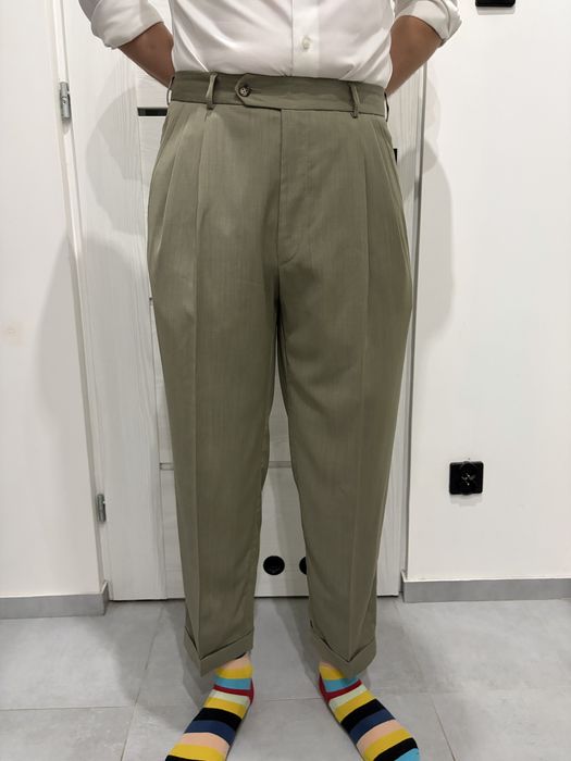 Spodnie eleganckie wełniane r. 50 short