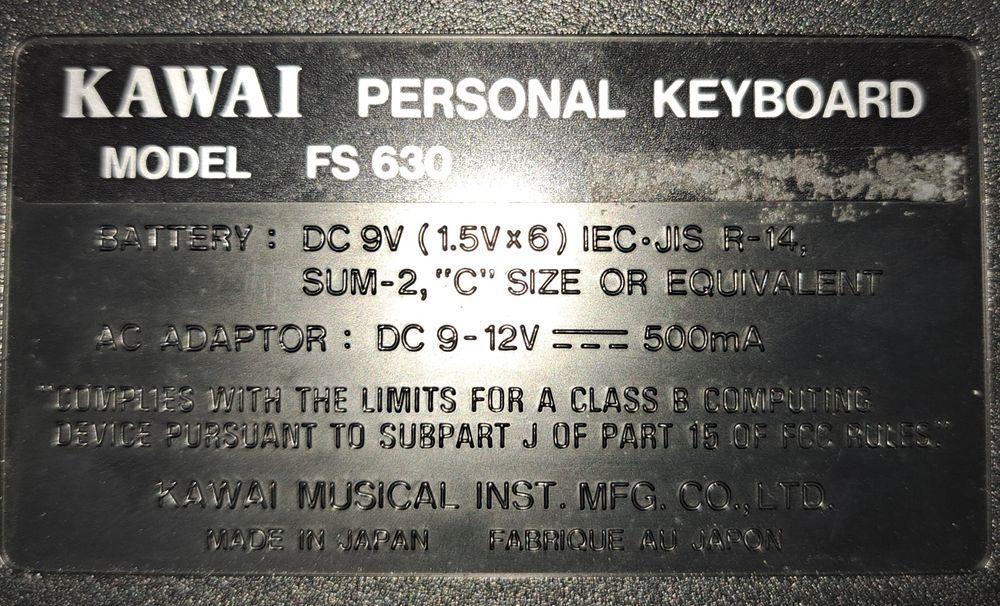 Teclado de Música Kawai FS630 90cm Vila Chã • OLX Portugal