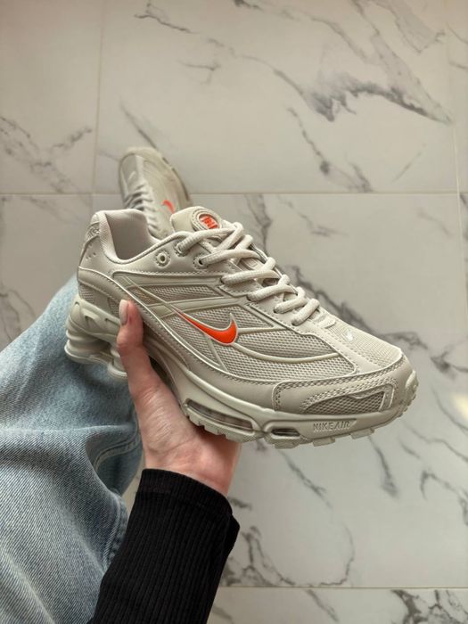 Nike Shox Ride 2 Light Bone and Turf Orange, Найк Шокс