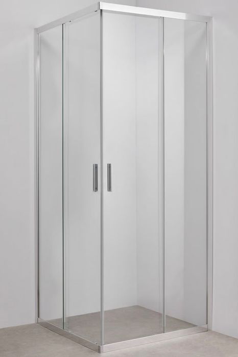Base de duche com cabine de duche 80x80