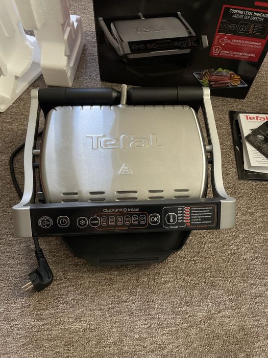 Гриль барбекю електричний Tefal Optigrill+ Initial GC706D34