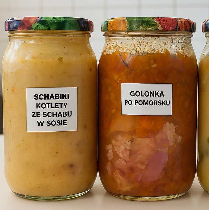 Obiady w wekowanych słoikach zestaw 14 szt.poj. 0,9 l z wysyłką termo