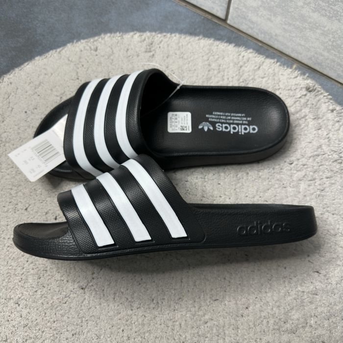Тапки Adidas Adilette Aqua Black&White / Всі розміри