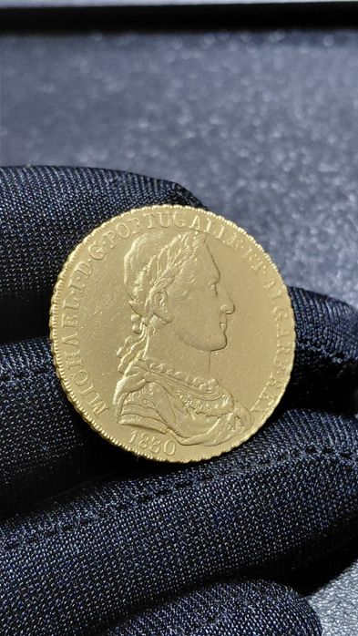 Moeda Ouro Peca D.Miguel I 1830