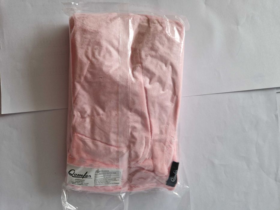 Woreczki z pszenicą do mikrofalówki, łagodzą ból, różowe