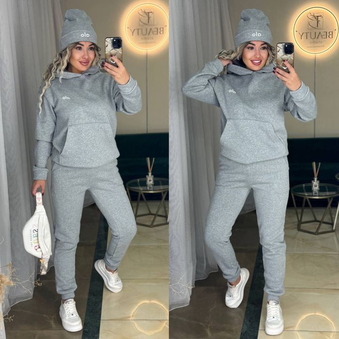 Теплий костюм 3-ка з шапкою