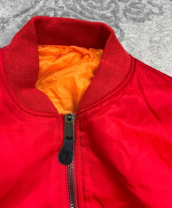 Bomber Jacket MA 1 Flyer’s Intermediate Nylon Vintage 90’s Dwustronna