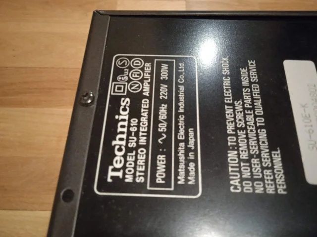 amplificador technics  su 610