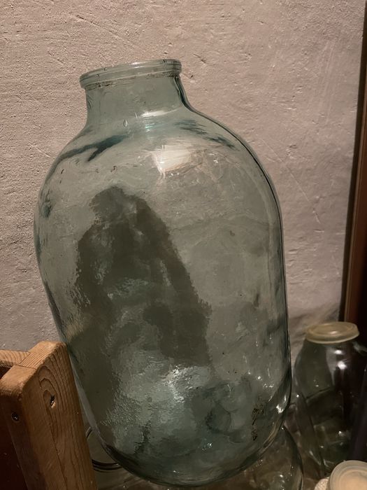 Бутль скляний 10 літровий на вино