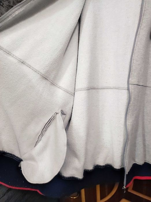 Кофта ПОГ 85 см супер батал великий розмір утеплена з начосом на замку