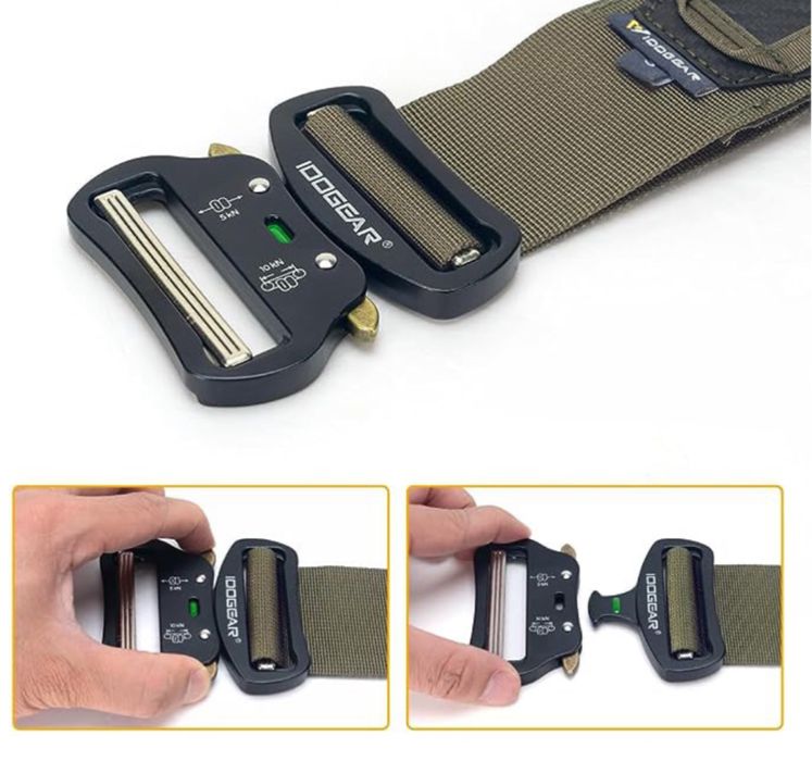 Pas taktyczny QR klamra WOLF Carbon bojowy Molle dwuczęściowy army