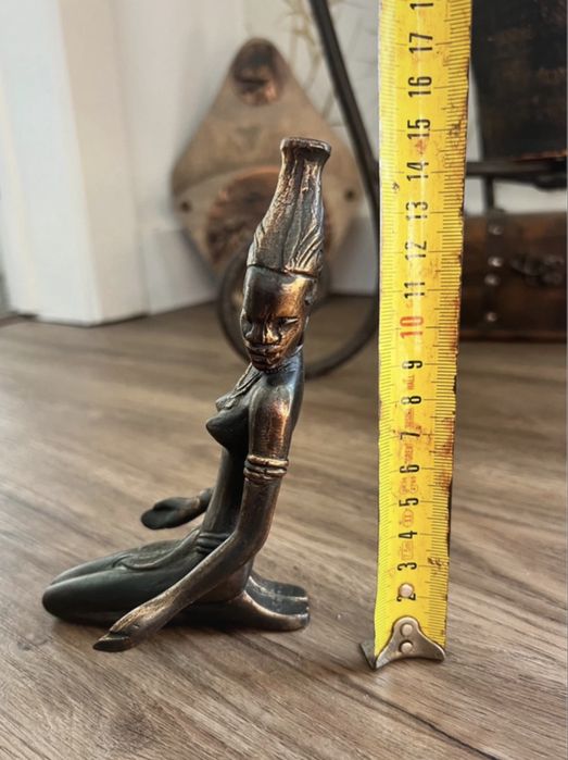 Magnífica estátua bronze antiga Parvati/Tara