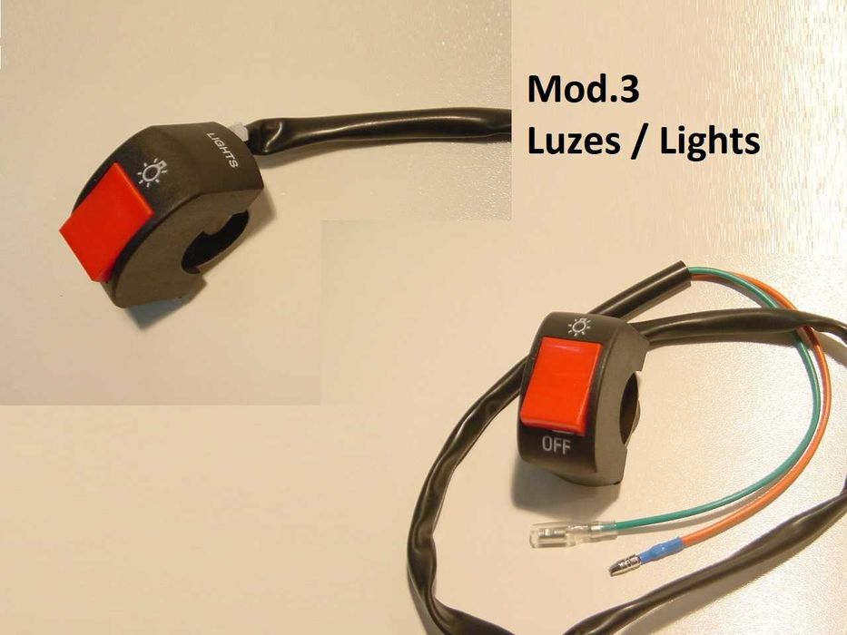 Botões on/off para guiador de mota ou moto4