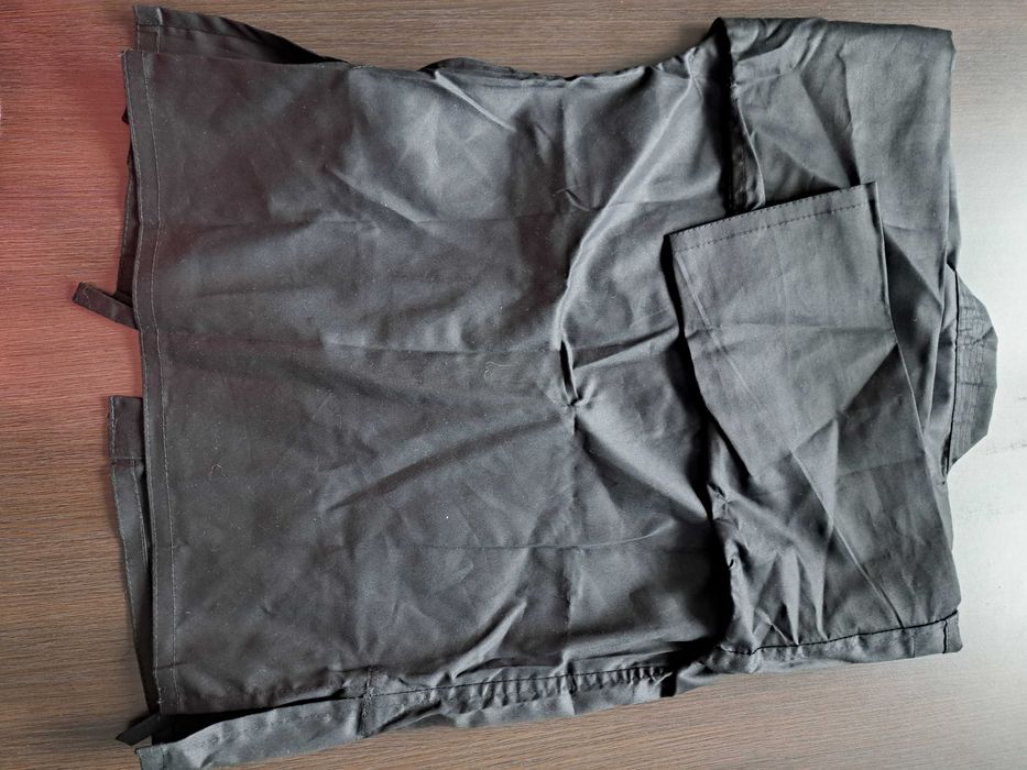 Kimono do karate dla dziecka czarne  150 cm + pas biały - do zszycia