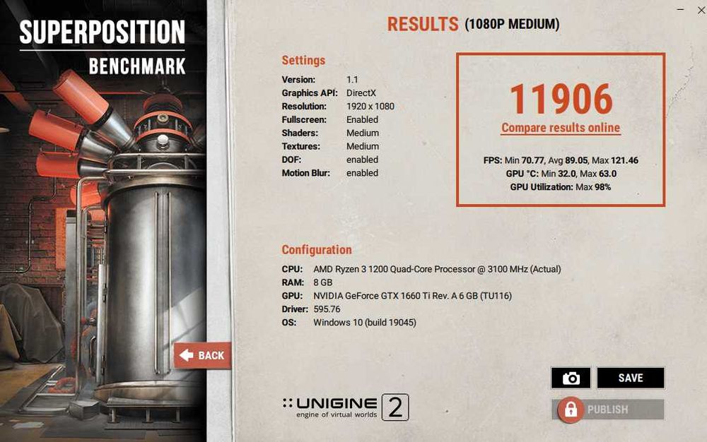 Ігровий ПК Ryzen 3 1200 GTX 1660 Ti 6GB 8-DDR4 240-SSD AM4 A320