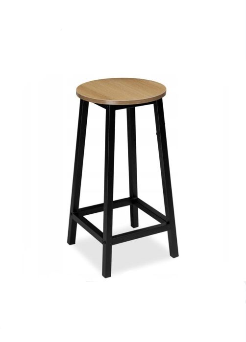 Hoker barowy loft 2 szt., krzesło do kuchni, stołek, taboret