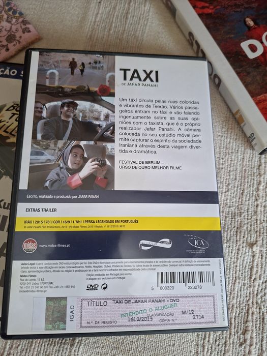 Dvd original filme Táxi de Jafar Panahi
