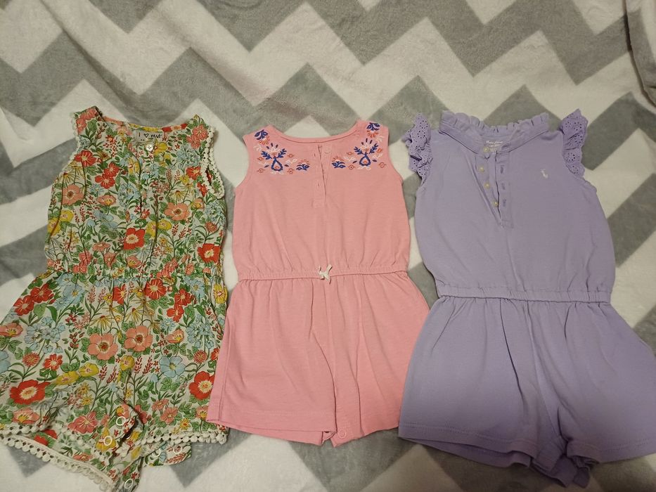 Kombinezony letnie i body r.86 oryginalne
