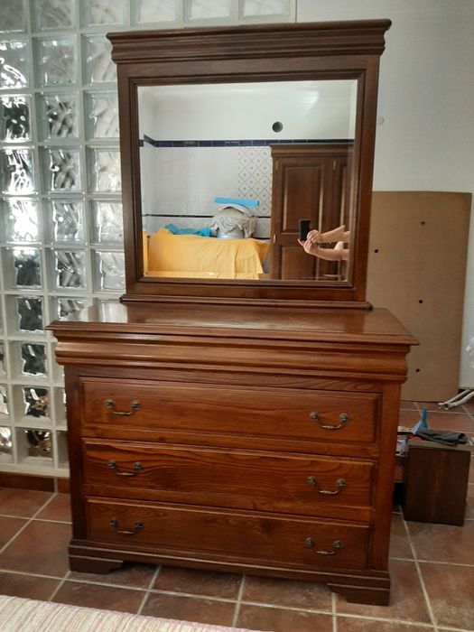 Mobília de Quarto Madeira Carvalho