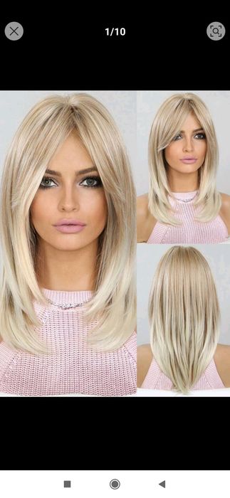 Sprzedam perukę dl. Nr4, włosy długie jasny blond
