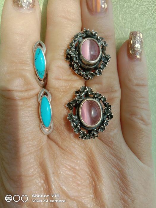Серебряные изделия с натуральными камнями