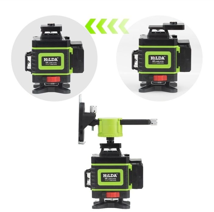 Poziomnica laserowa, zielony laser. Laser Hilda 16 liniowa Promocja